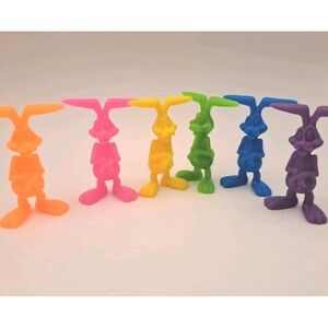 Vintage Tower Of Bunnies Bunny Family 28 Game Pieces Only! Cake Topper Crafts